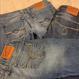 🔥Lot of 3 Lucky Brand Lola Straight Leg Jeans
